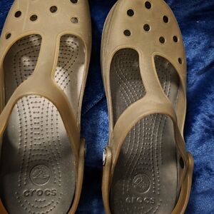 CROCS Womans Slip-On Clog in Black and Brown